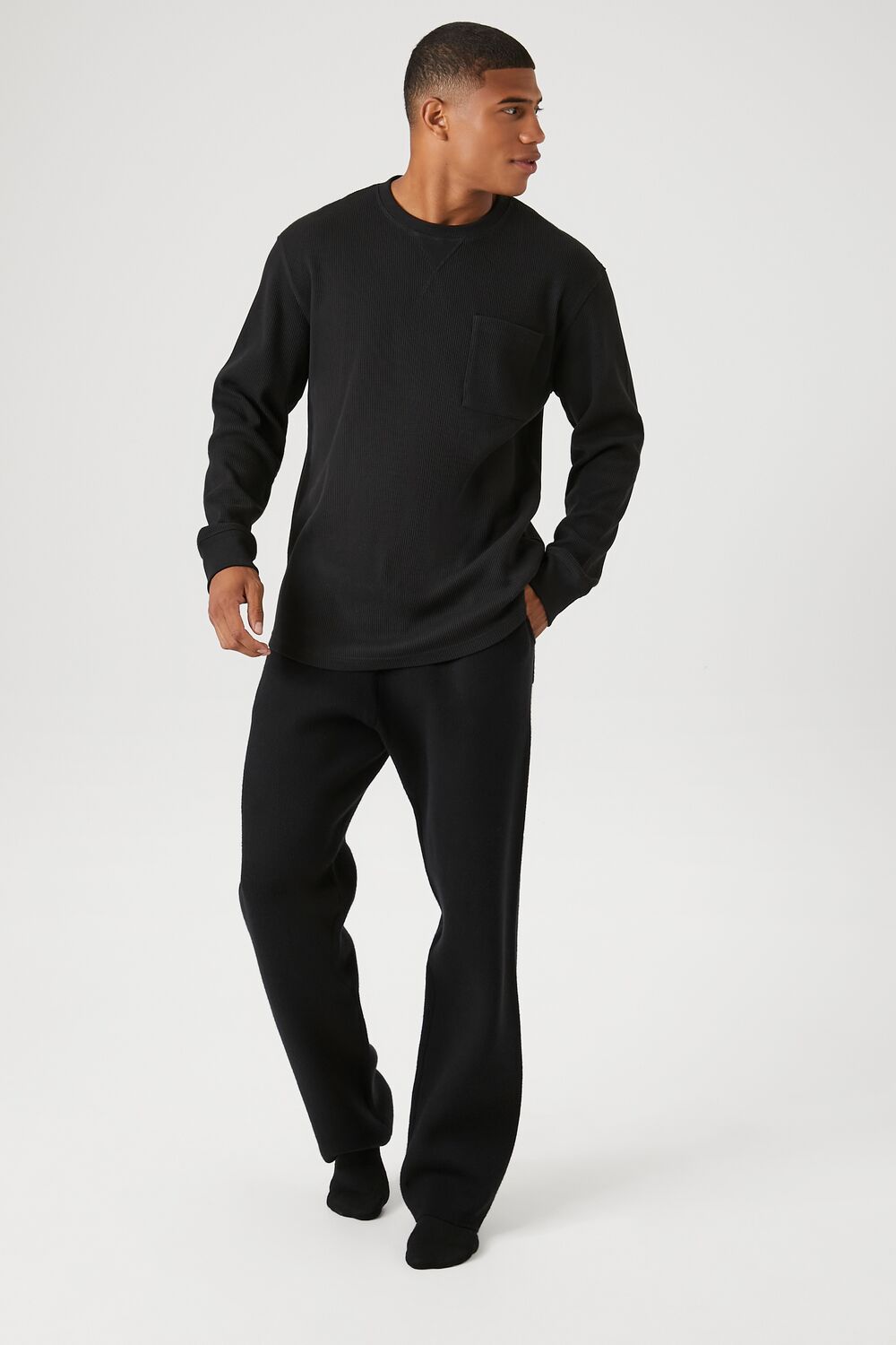 Wide-Leg Pajama Pants-Feelings Star