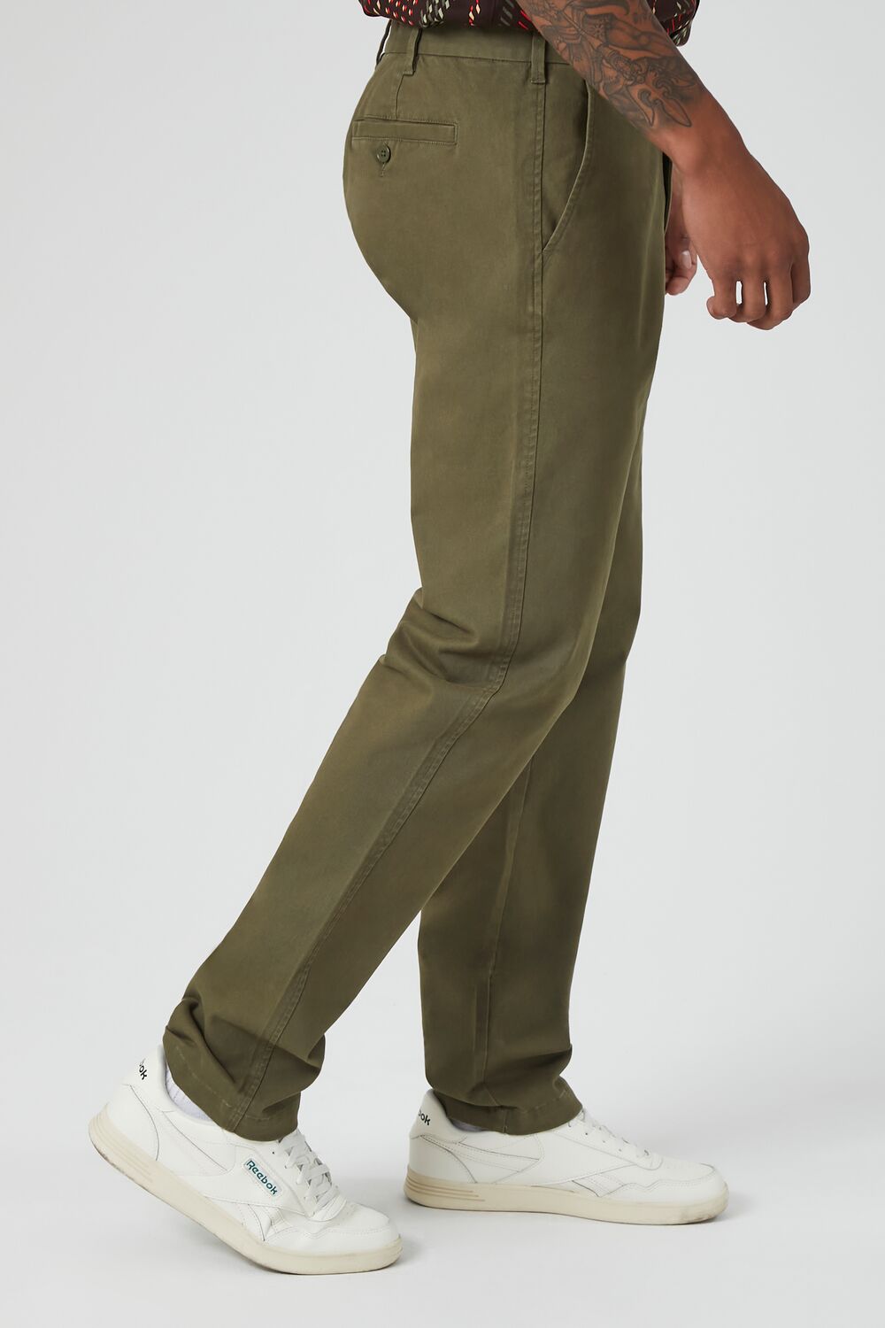 Twill Mid-Rise Slim-Fit Pants-Feelings Star