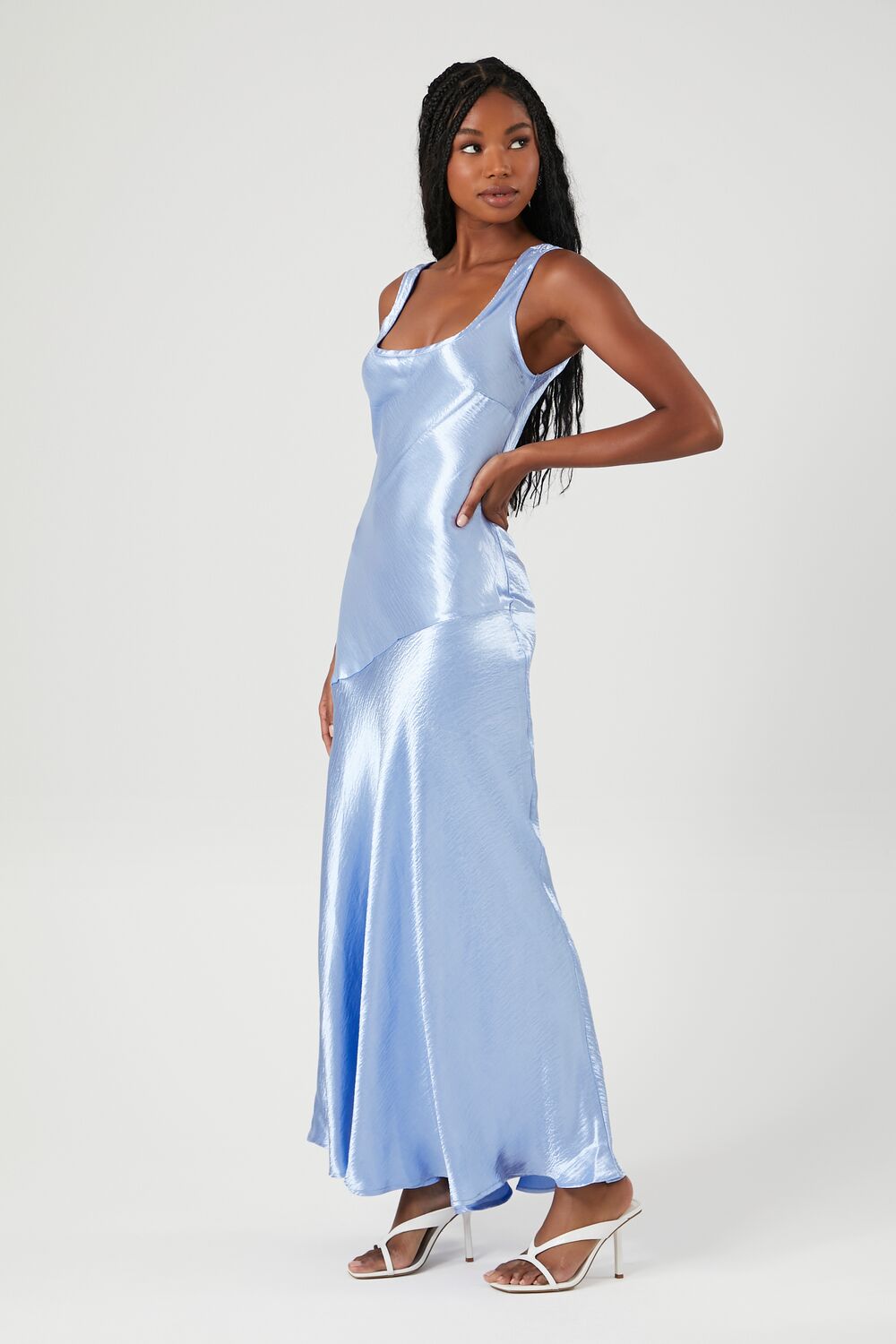 Satin Maxi Dress-Feelings Star