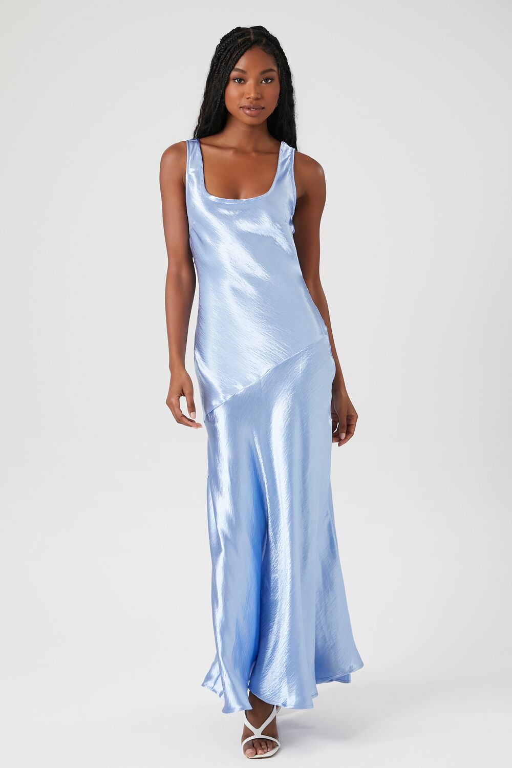 Satin Maxi Dress-Feelings Star