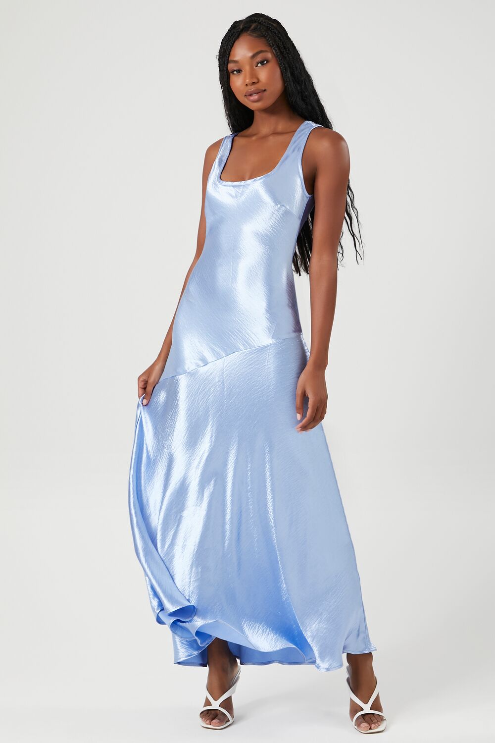 Satin Maxi Dress-Feelings Star