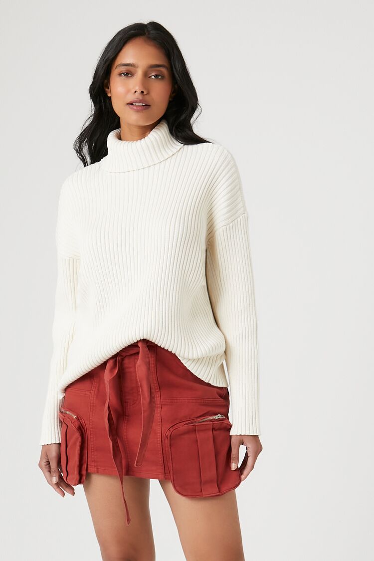 Twill Utility Cargo Mini Skirt-Feelings Star