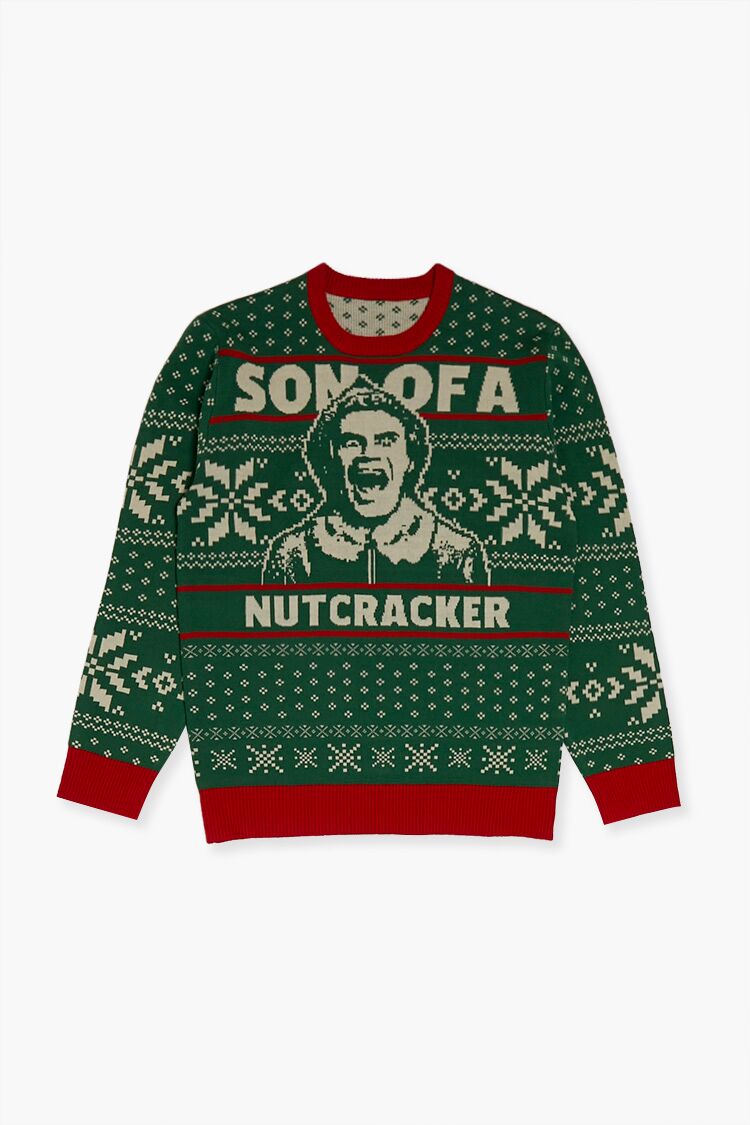Son of a Nutcracker Elf Christmas Sweater-Feelings Star