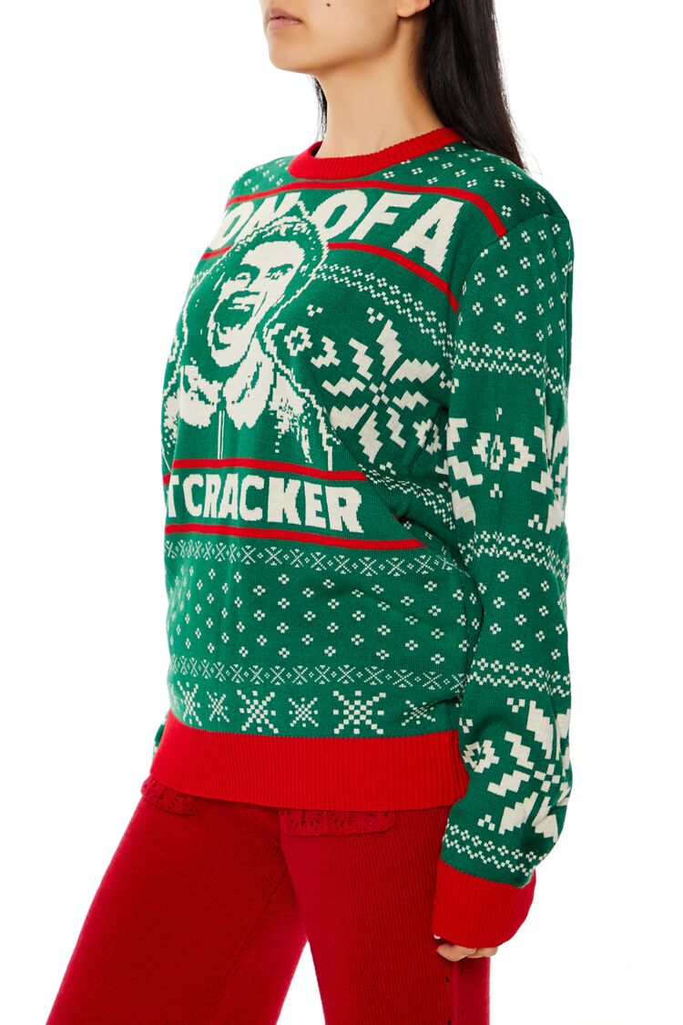 Son of a Nutcracker Elf Christmas Sweater-Feelings Star