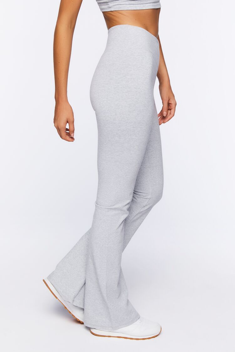 Active Heathered Flare Leggings-Feelings Star