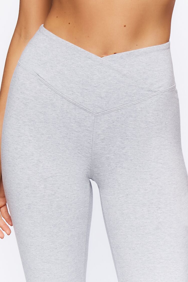 Active Heathered Flare Leggings-Feelings Star