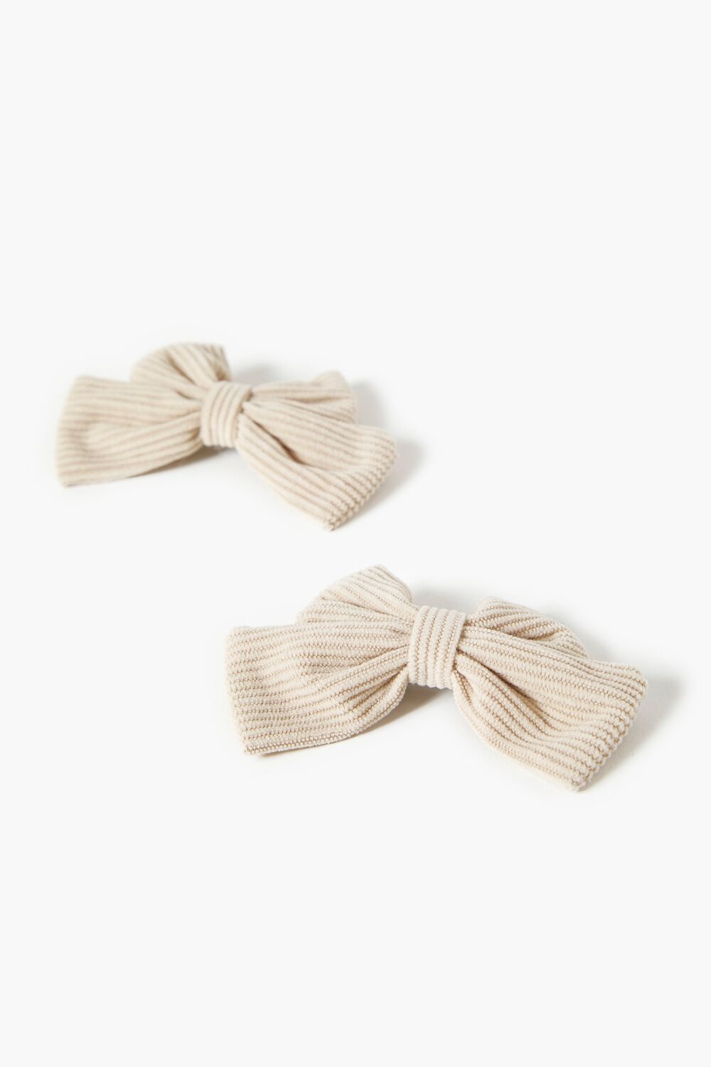 Striped Bow Gator Hair Clip Set-Feelings Star