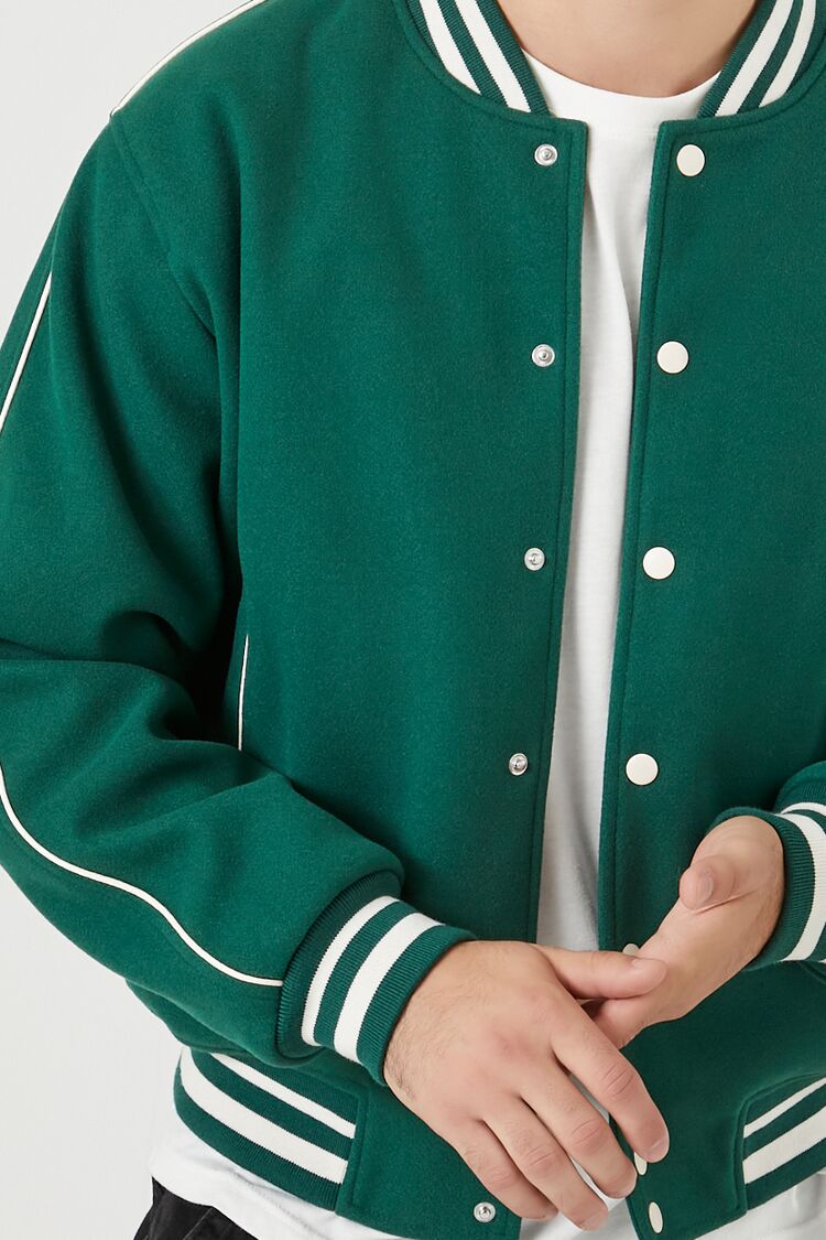 Varsity Letterman Bomber Jacket-Feelings Star