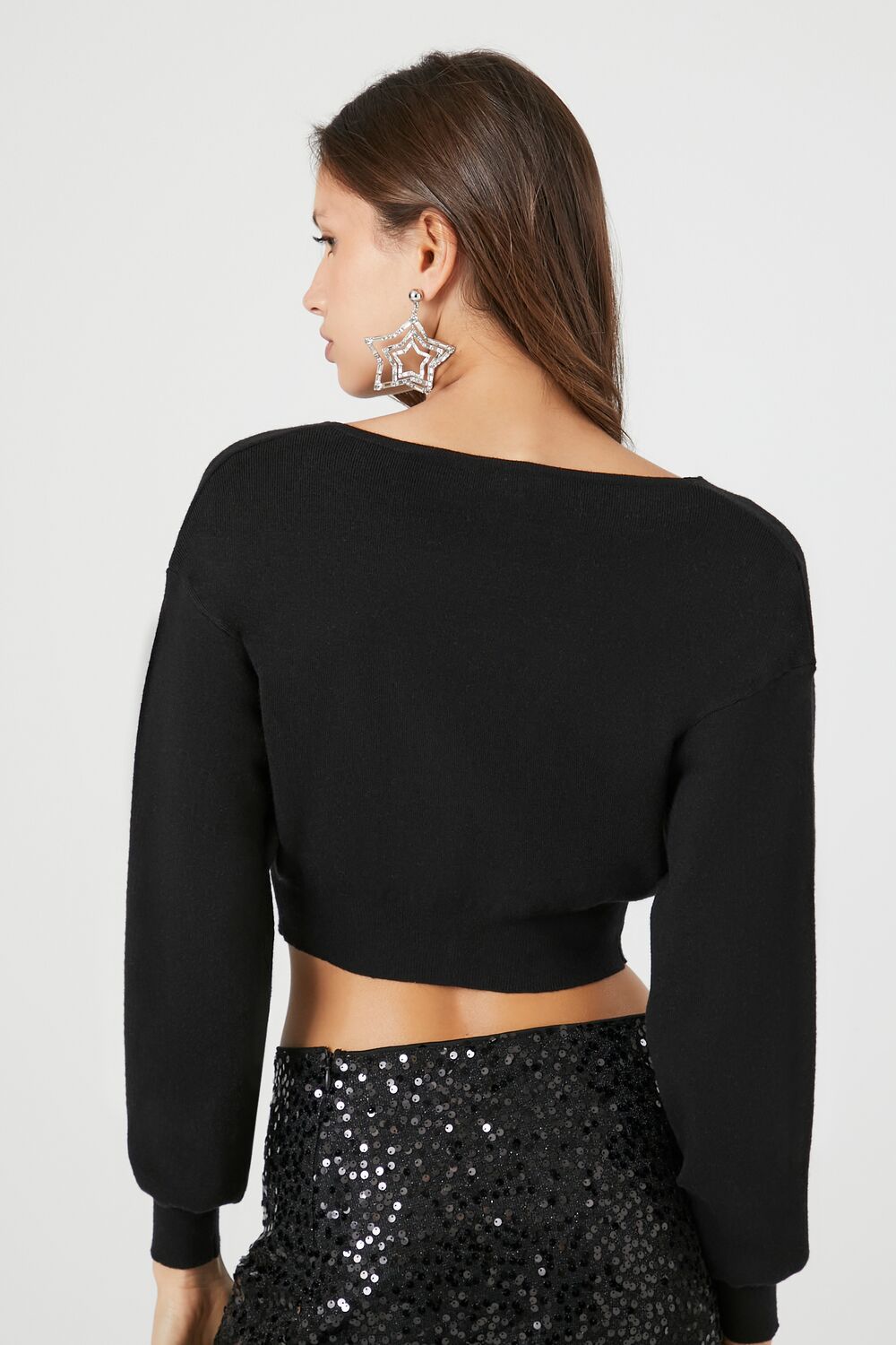 Tie-Front Cardigan Sweater-Feelings Star