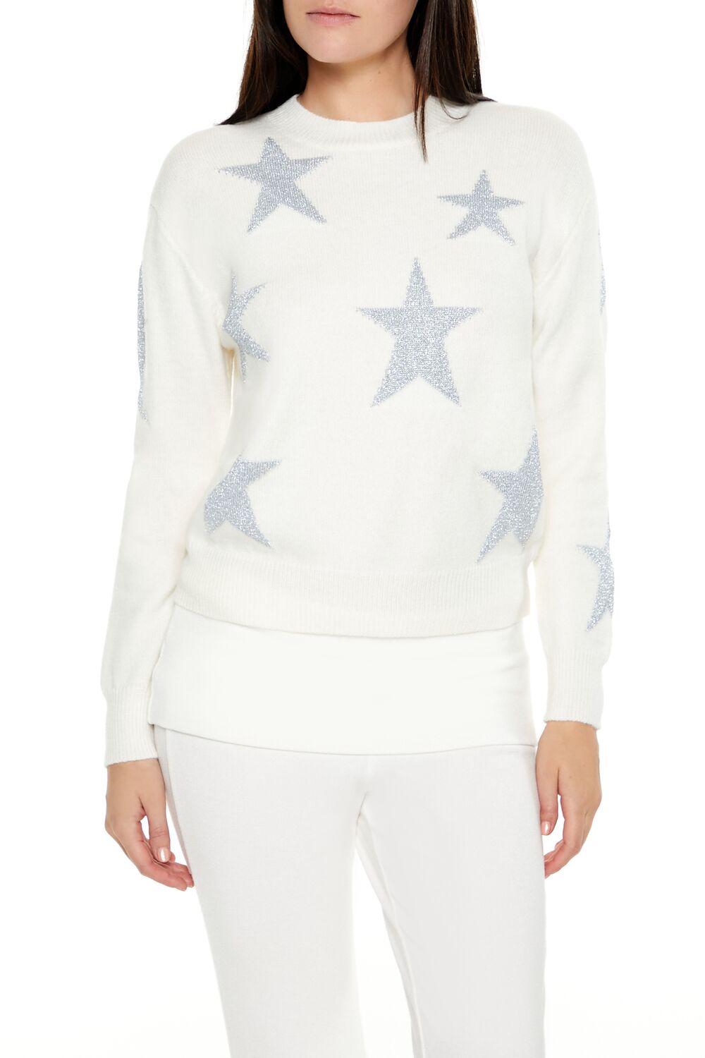 Star Print Sweater-Feelings Star