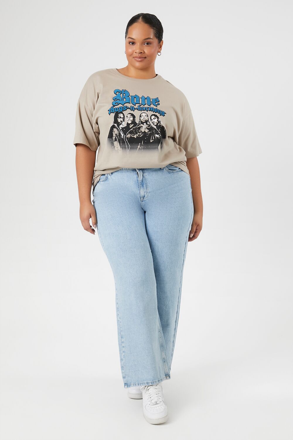 Plus Size Bone Thugs-N-Harmony Graphic Tee-Feelings Star