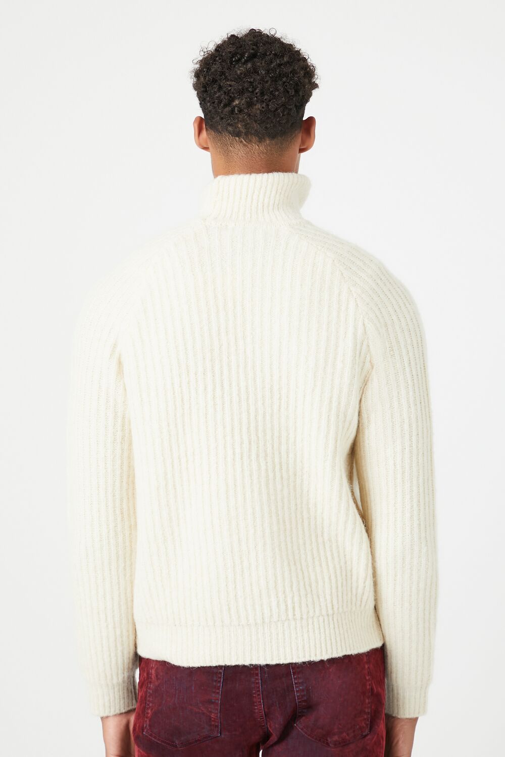 Turtleneck Raglan-Sleeve Sweater-Feelings Star