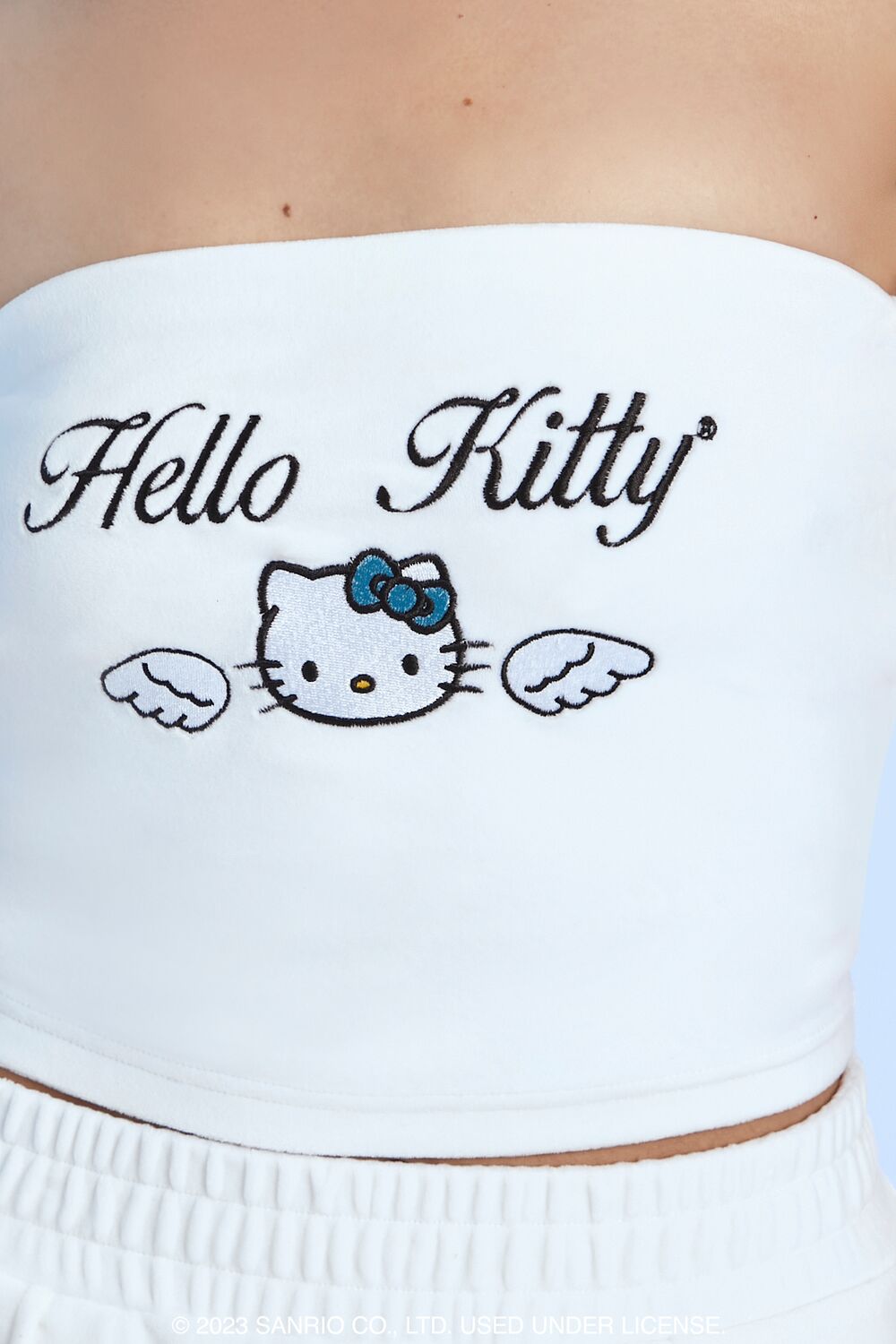 Angel Hello Kitty Velour Tube Top-Feelings Star