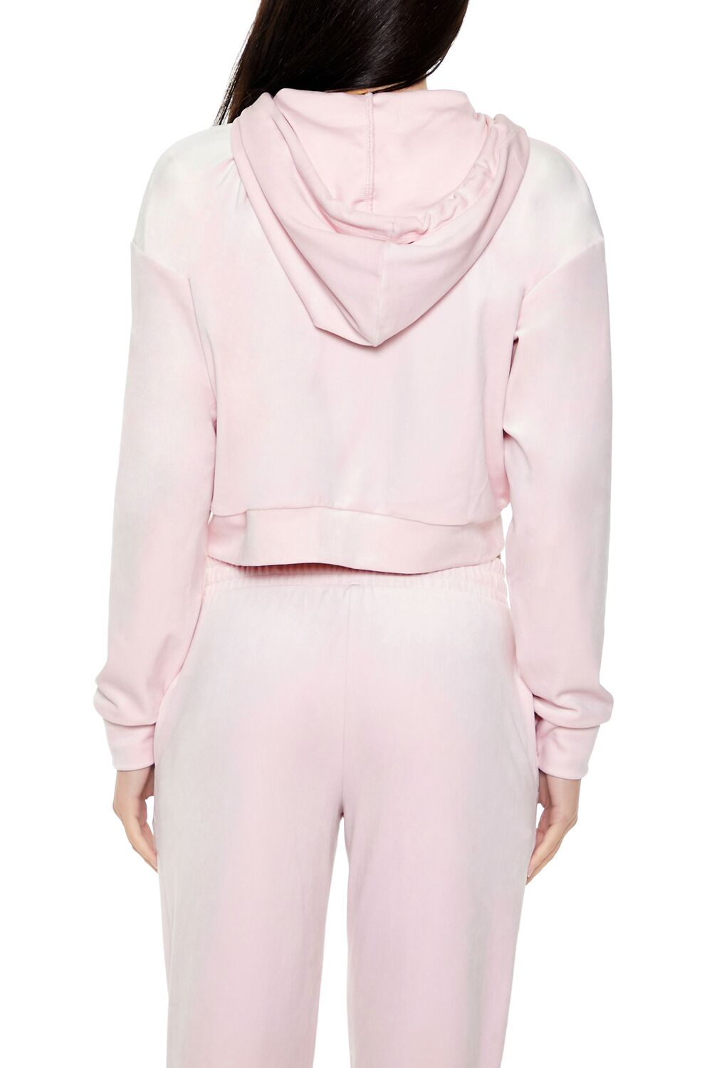 Velour Zip-Up Hoodie-Feelings Star