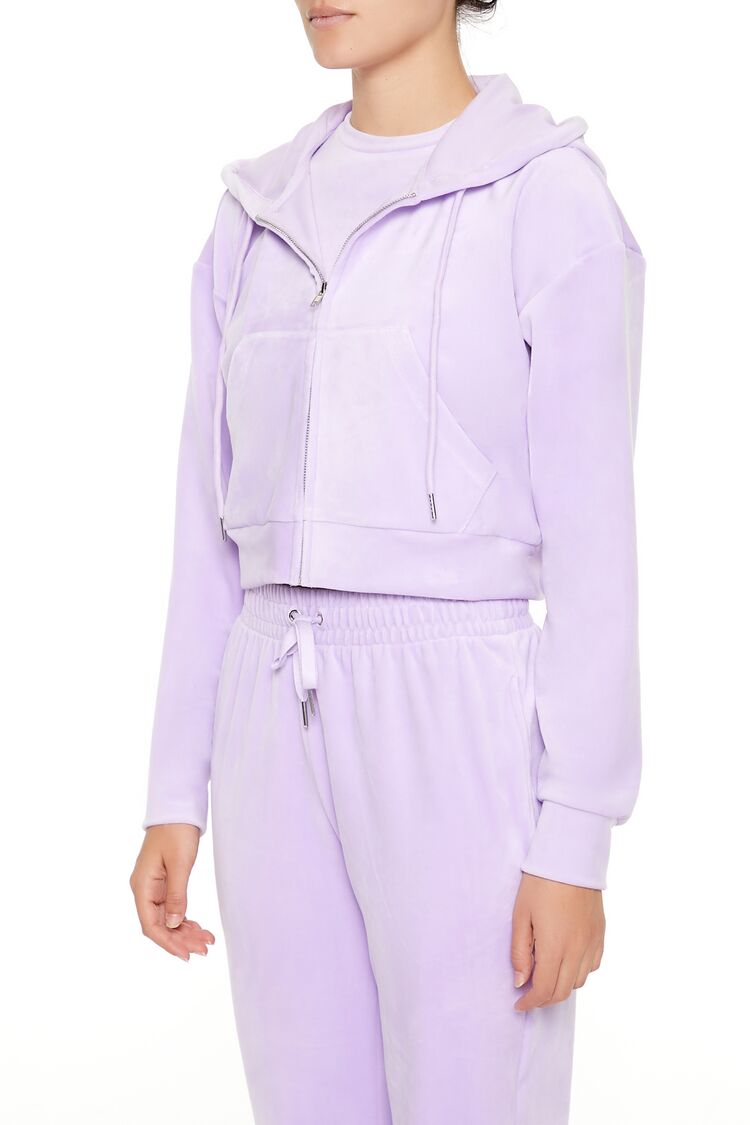Velour Zip-Up Hoodie-Feelings Star