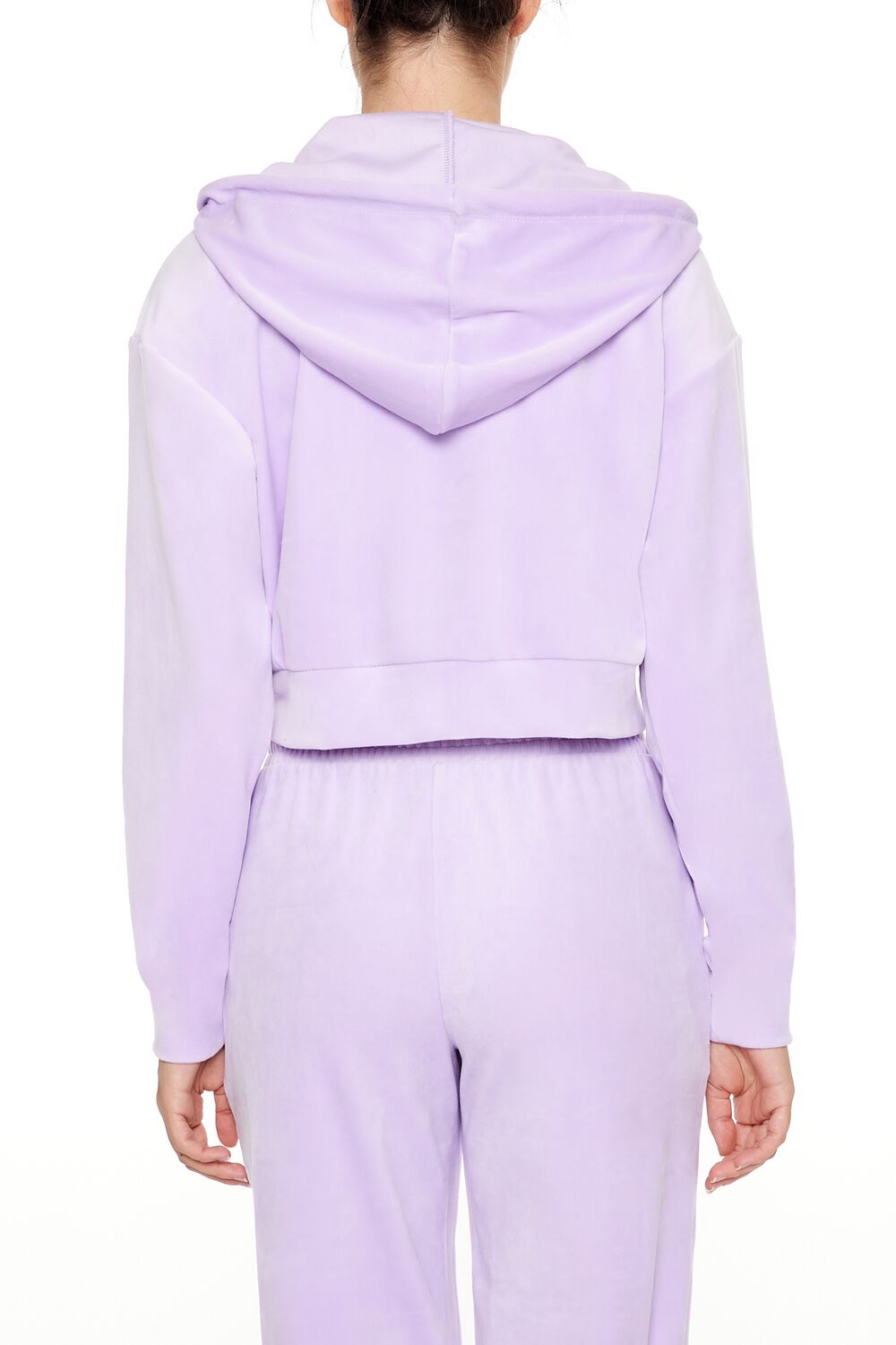 Velour Zip-Up Hoodie-Feelings Star