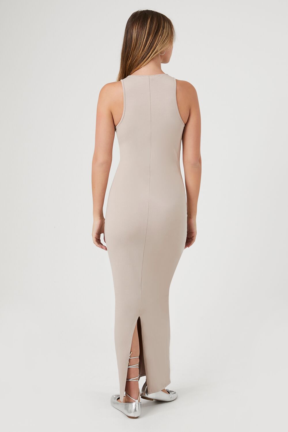 Sleeveless Bodycon Maxi Dress-Feelings Star