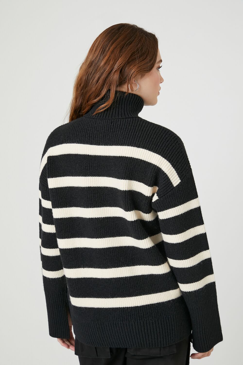 Striped Turtleneck Sweater-Feelings Star
