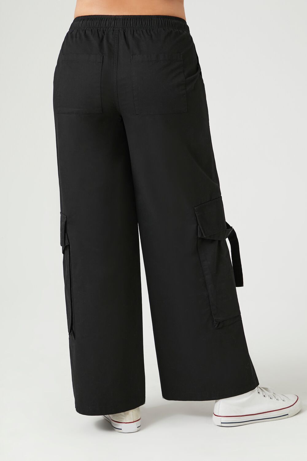 Twill High-Rise Utility Pants-Feelings Star