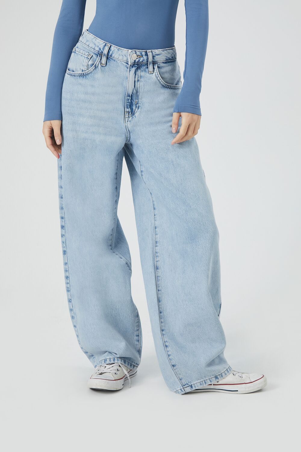 Carpenter Barrel-Leg Jeans-Feelings Star
