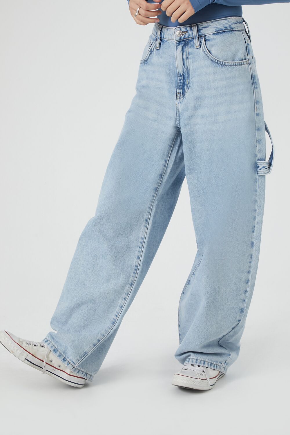 Carpenter Barrel-Leg Jeans-Feelings Star