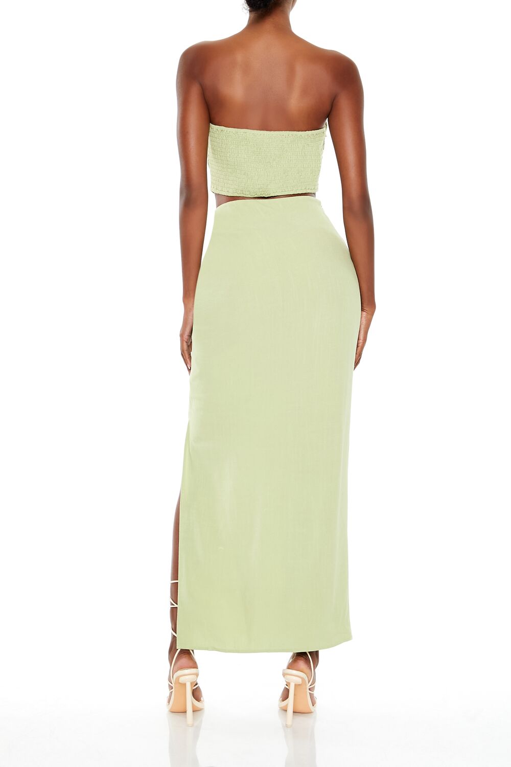 Tube Crop Top & Maxi Skirt Set-Feelings Star