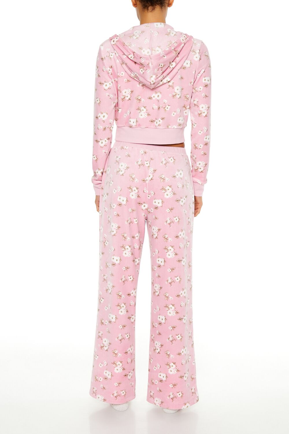 Floral Wide-Leg Pajama Pants-Feelings Star