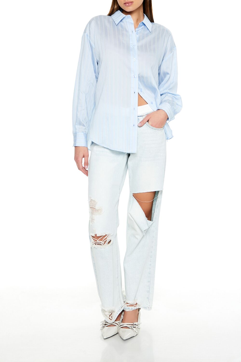 Striped Jacquard Shirt-Feelings Star