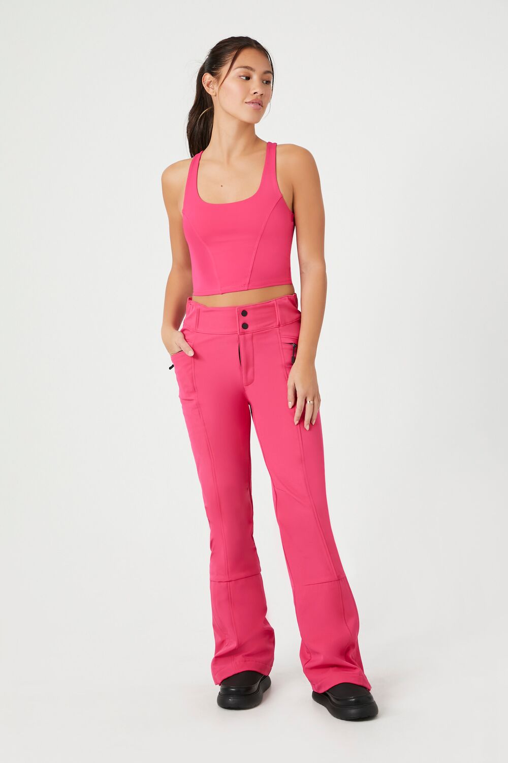 Active Ski High-Rise Flare Pants-Feelings Star