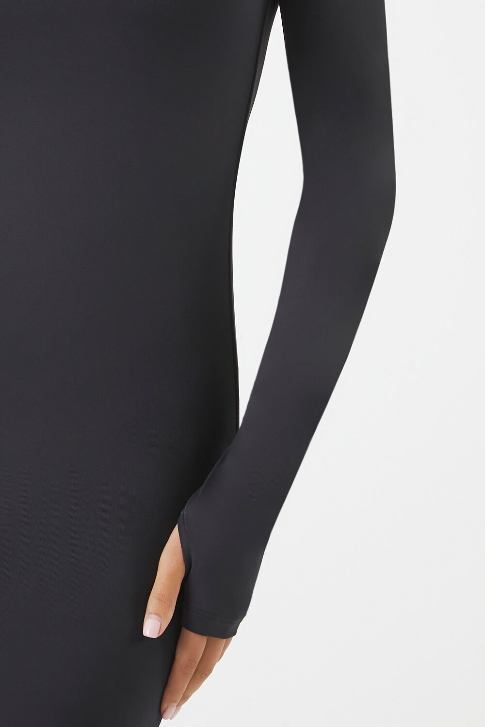 Turtleneck Contour Sculpt Mini Dress-Feelings Star