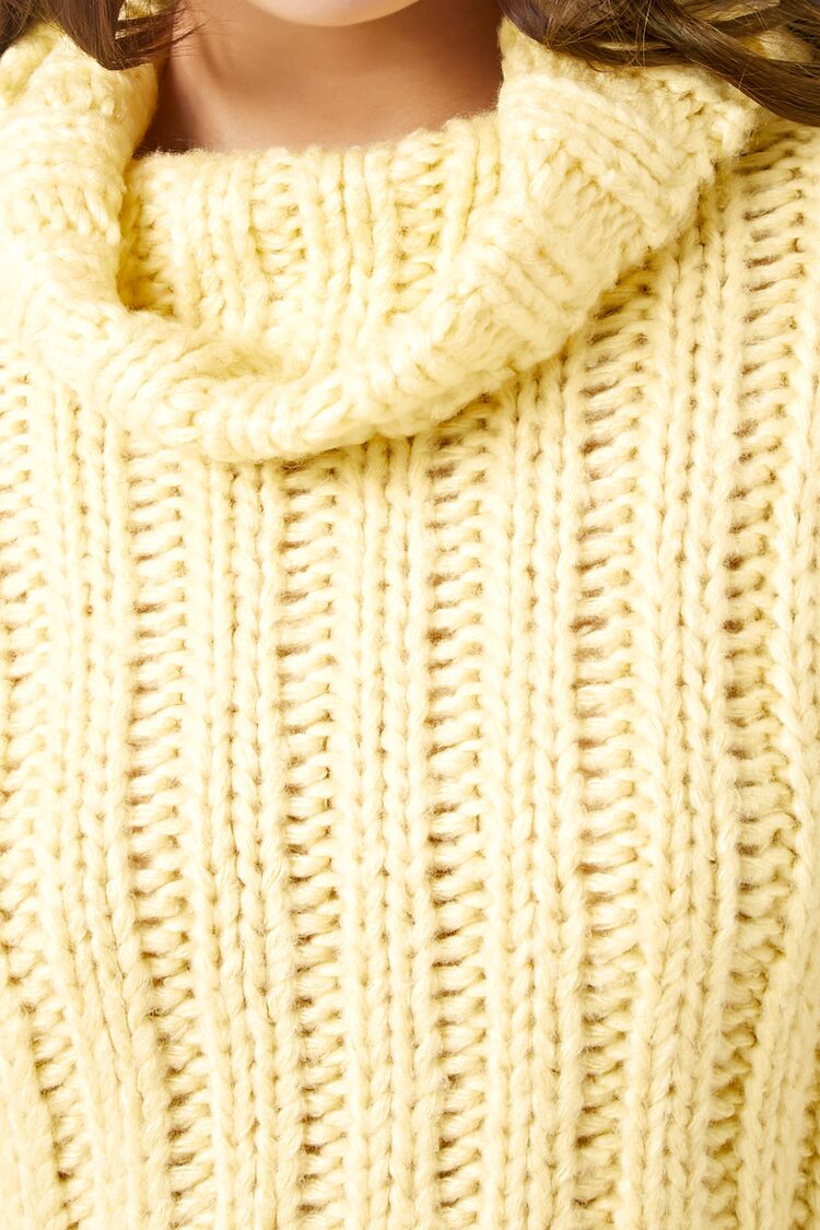 Turtleneck Cropped Sweater-Feelings Star