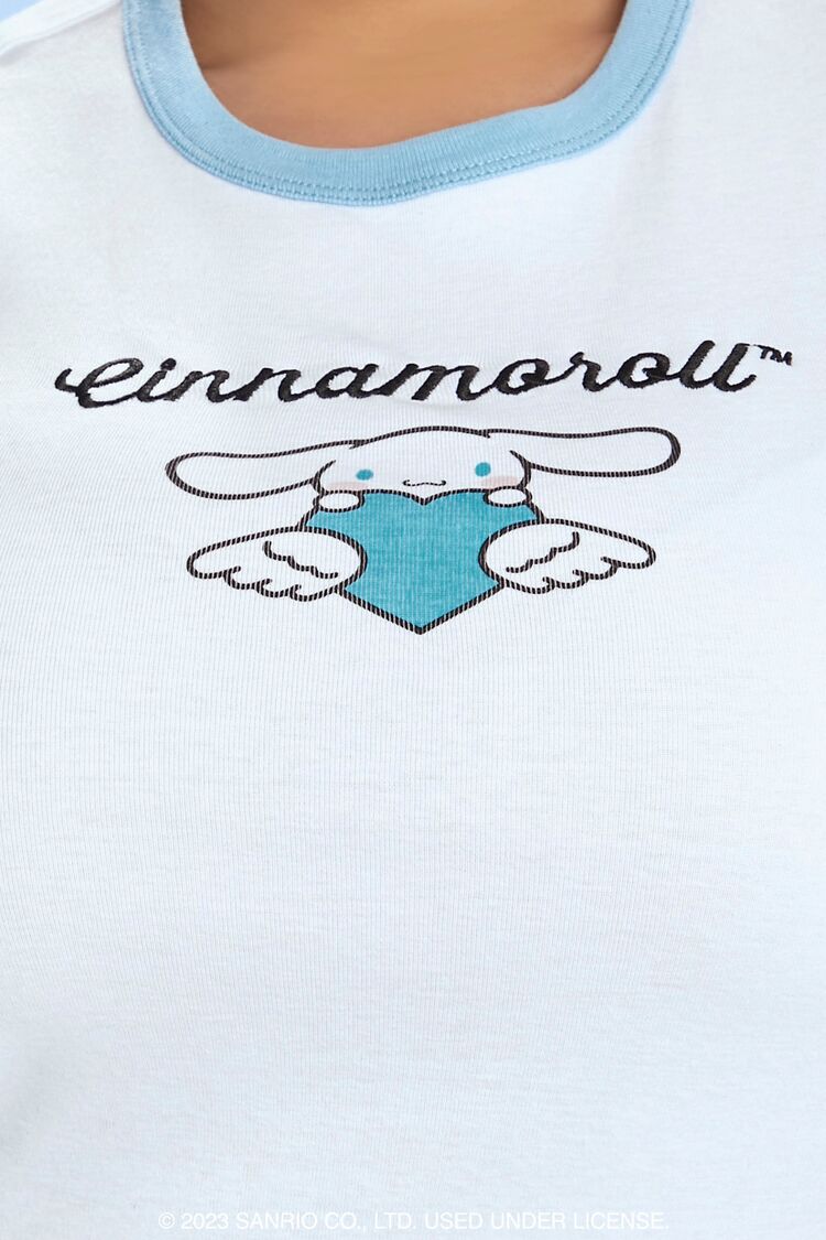 Plus Size Cinnamoroll Ringer Tee-Feelings Star