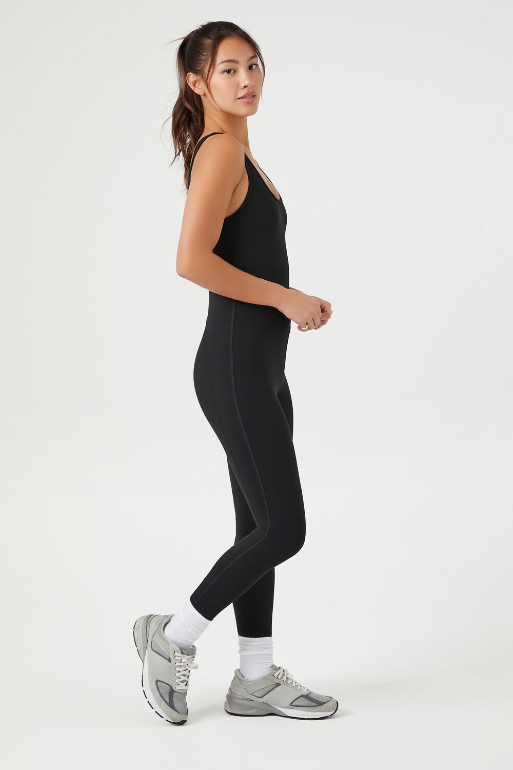 Active Cutout Tank Jumpsuit-Feelings Star
