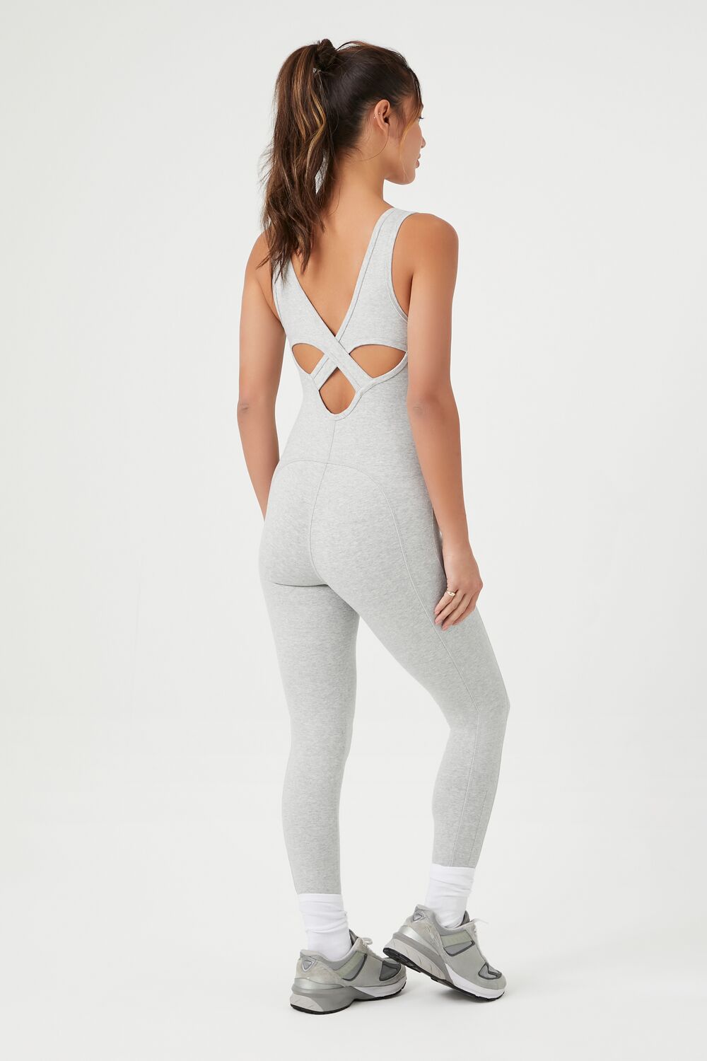 Active Cutout Tank Jumpsuit-Feelings Star