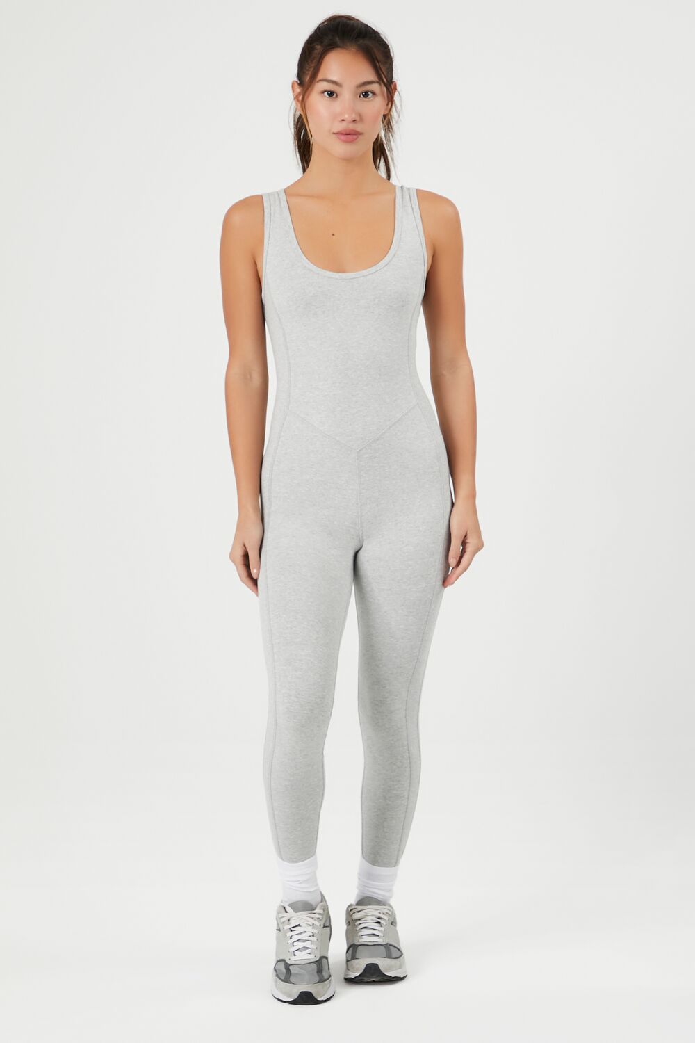 Active Cutout Tank Jumpsuit-Feelings Star