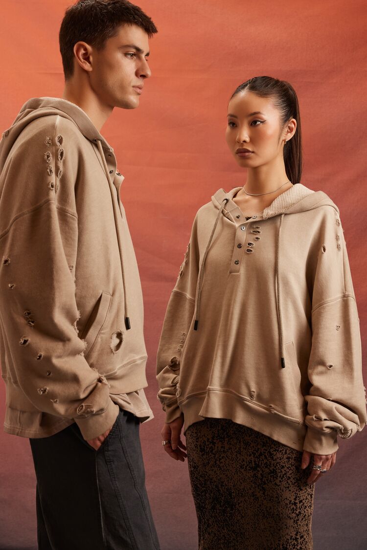 Unisex Rebel Moon Distressed Hoodie-Feelings Star