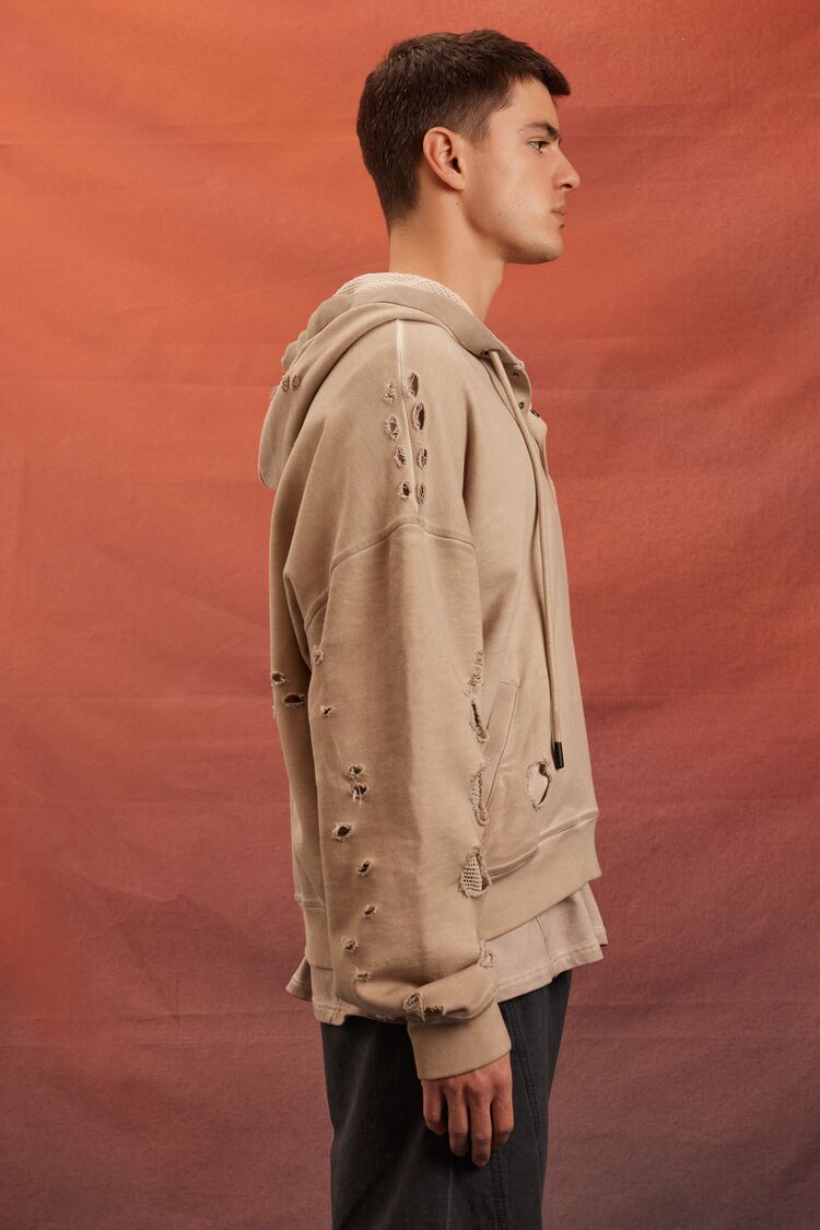 Unisex Rebel Moon Distressed Hoodie-Feelings Star