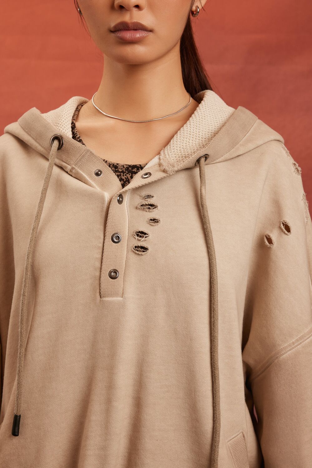 Unisex Rebel Moon Distressed Hoodie-Feelings Star