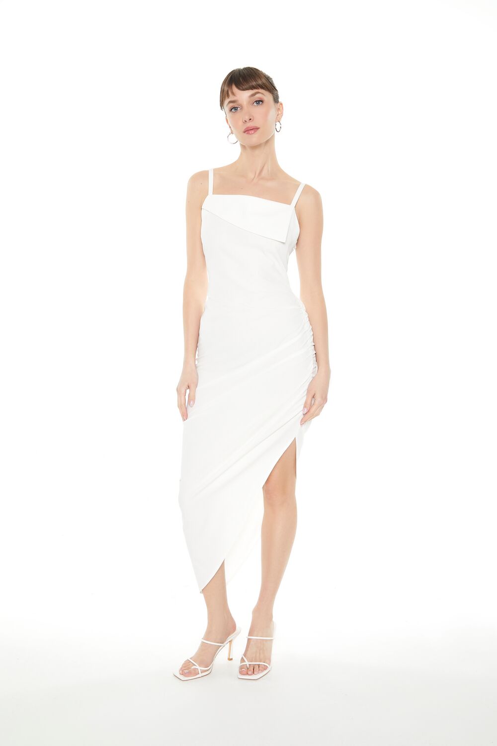 Asymmetrical Cami Midi Dress-Feelings Star