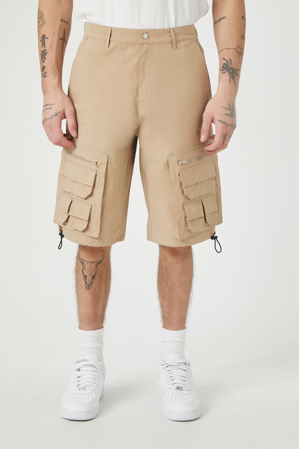 Toggle Cargo Shorts-Feelings Star