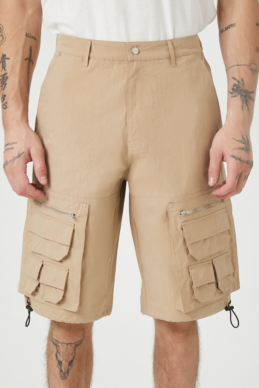 Toggle Cargo Shorts-Feelings Star