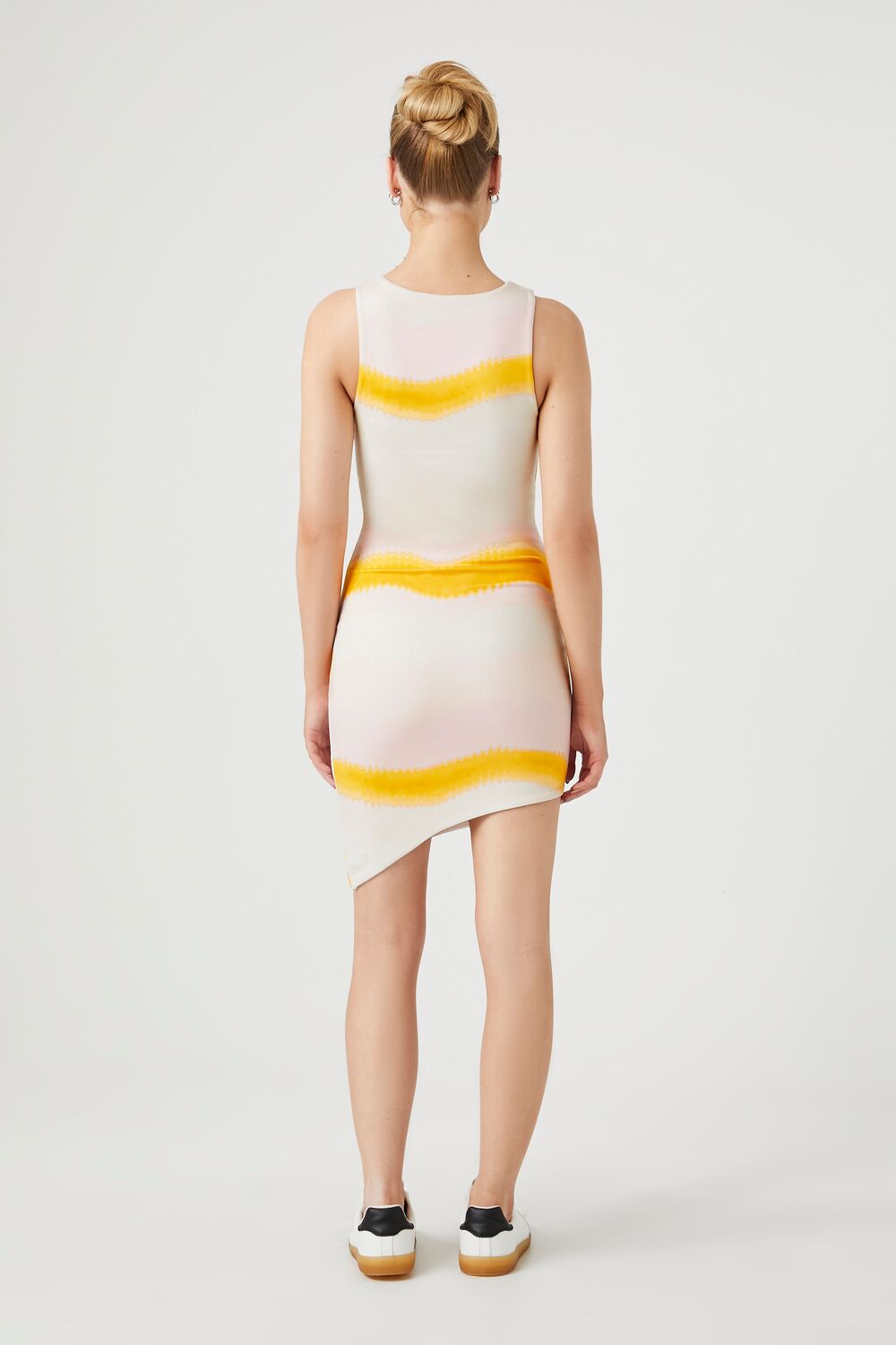 Tie-Dye Striped Mini Dress-Feelings Star