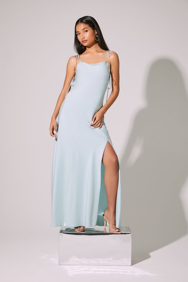 Tie-Strap Cami Maxi Dress-Feelings Star