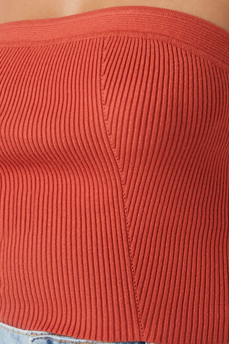 Plus Size Sweater-Knit Tube Top-Feelings Star