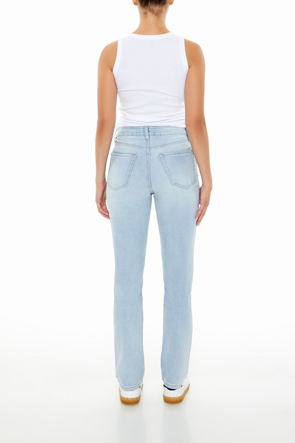 Stretch-Denim Straight Jeans-Feelings Star