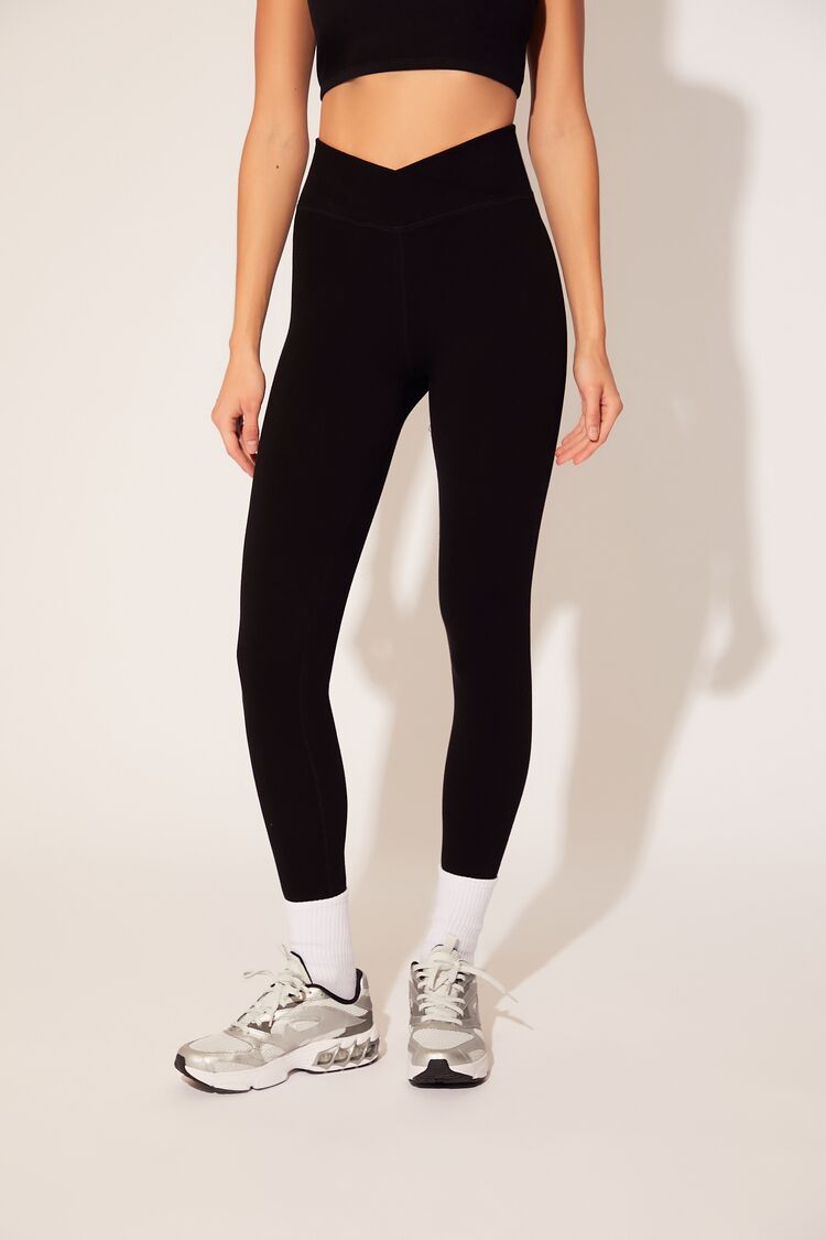 Active Seamless Surplice Leggings-Feelings Star