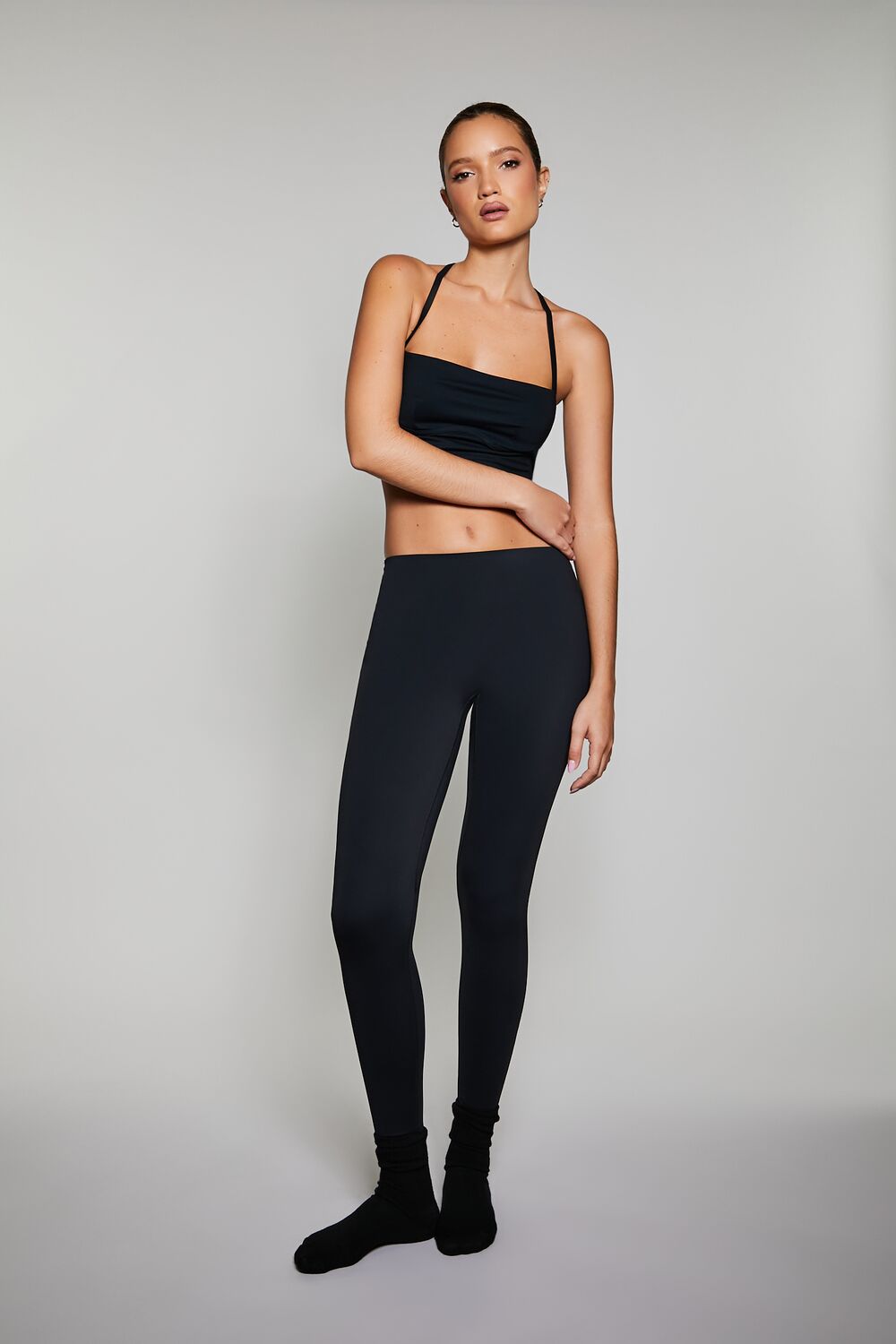 Active Mid-Rise Leggings-Feelings Star