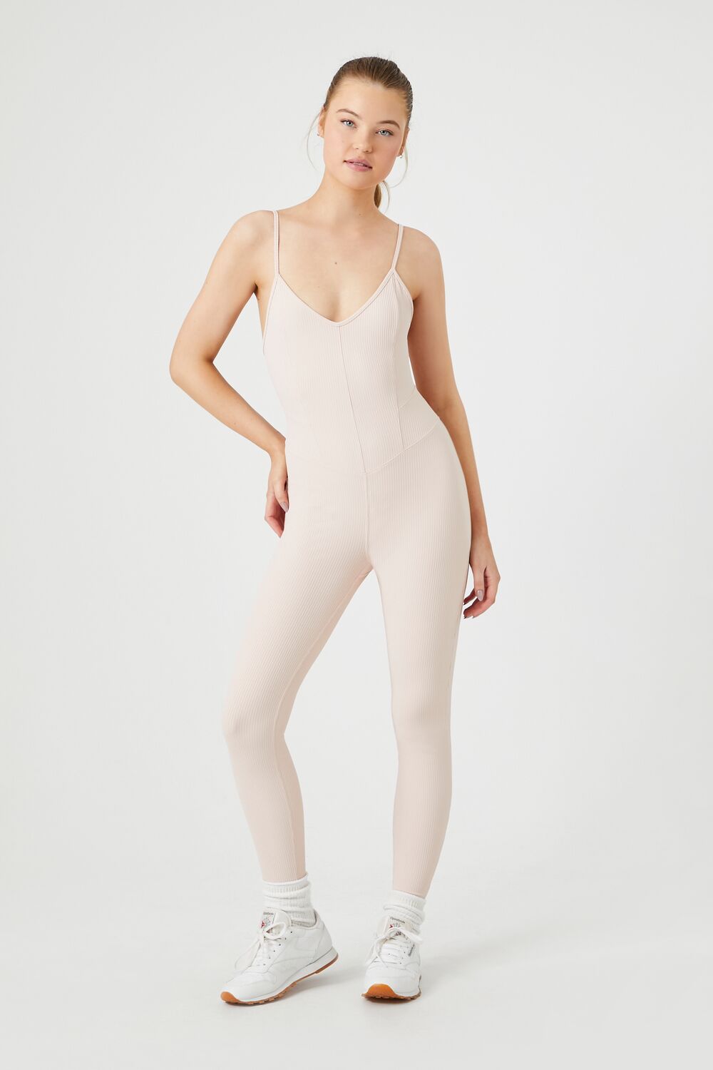 Active Fitted Cami Jumpsuit-Feelings Star