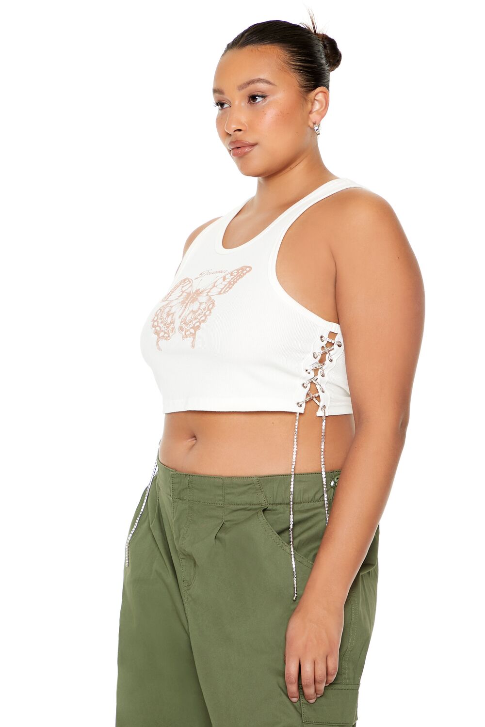 Plus Size Butterfly Graphic Tank Top-Feelings Star