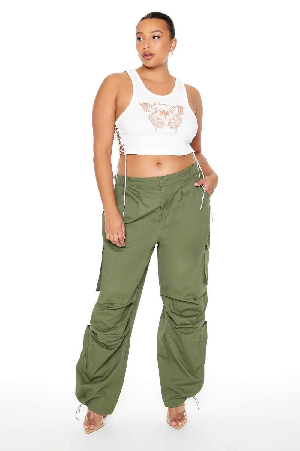 Plus Size Butterfly Graphic Tank Top-Feelings Star